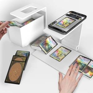 lot 9369 image: Card Scanner Stand for Trading Cards, MTG & TCG Card Scanner Stand for Fast Scan and Price Check Sleeved and Unsleeved Collectible Cards, Compatible with ManaBox Phone Holder (6)