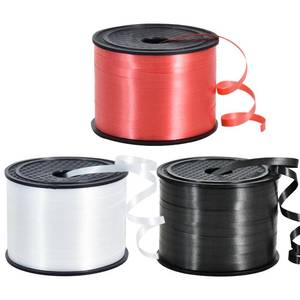 lot 10015 image: TONIFUL 300 Yards Curling Ribbon-Balloon Ribbon-Balloon String for Art&Craft Decor,Gift Wrapping,Ribbons and Bows for Christmas New Year Birthday Gifts Graduation Supplies (Black Red White)