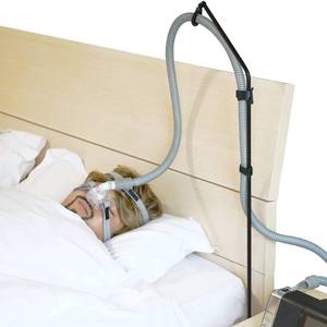 lot 10029 image: LONYEON CPAP Hose Holder, Foldable Hose Hanger Bed Accessory, Black