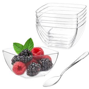 lot 10461 image: TOFLEN 2 oz Mini Dessert Cups with Spoons, 100ct