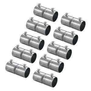 lot 10467 image: uxcell EMT Coupling, 25mm(1 inch) EMT Set Screw Coupling Conduit Fittings 57mm Length Electrical Conduit Pipe Connector 0.7mm Wall Thick, 10 Pack