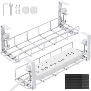 lot 11816 image: REFLYING Under Desk Cable Management Tray Steel