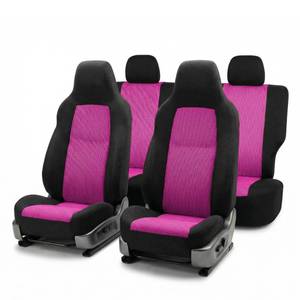 lot 11830 image: FH Group Universal Car Seat Cover Set Pink