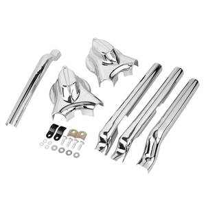 lot 11839 image: YDLMT Chrome Rear Swingarm Axle Phantom Covers Kit