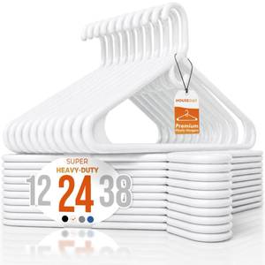 lot 11845 image: House Day Heavy Duty Plastic Hangers 24 Pack