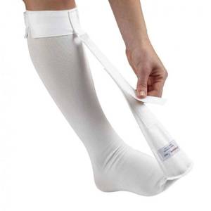 lot 12004 image: The Strassburg Sock White Regular Size Calf Support