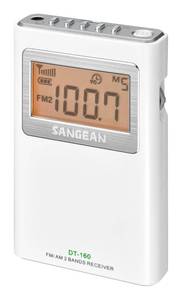 lot 12009 image: Sangean DT-160 AMFM Stereo Pocket Radio