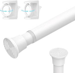 lot 12439 image: HAOYUNTE Tension Rod 16-38 Inch White (Pack of 2)
