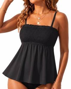 lot 12442 image: Daci Womens Tankini Swim Top Black XL
