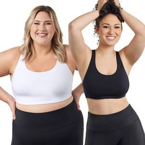 lot 12445 image: Leading Lady Serena Wireless Sports Bra Racerback