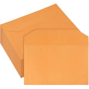 lot 13288 image: Sinload 80 Pack Legal File Envelopes 10 x 15, 40 lb Kraft Paper for Storage