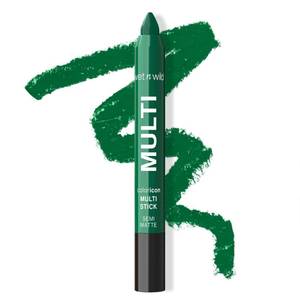 lot 14445 image: wet n wild Color Icon Cream Eyeliner Eyeshadow Multi-Stick, Moisturizing, Nourishing Velvety Cream-to-Powder Buildable & Blendable Formula, Cruelty-Free & Vegan - Green