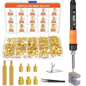 lot 14466 image: Preciva Heat Set Insert Tool, M2-M8 Threaded Inserts Kit for 3D Printing