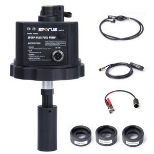 lot 14496 image: 12V DC Gasoline Fuel Pump for Generators - High-Efficiency Automatic Electric Transfer Pump, Universal Fit with 3 Adapters, Unattended Operation (SPEFP-PRO)