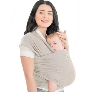 lot 19532 image: KeaBabies Baby Wrap Carrier, All in 1 Original Baby Carrier (Stone Gray)