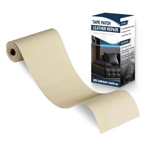 lot 20131 image: Zenyao Leather Repair Patch Tape - Self Adhesive Leather Repair Kit for Car Seat Furniture, Heavy Duty Vinyl Repair Patch for Couch Sofa, Waterproof Fix for Tears, 16x30 Inch Roll, Off White