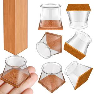 lot 20139 image: Chair Leg Floor Protectors Square for Hardwood Floors 12 Pcs Medium