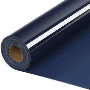 lot 20143 image: HTVVETUR HTV Iron on Vinyl 12Inch by 35ft Roll, Navy Heat Transfer Vinyl
