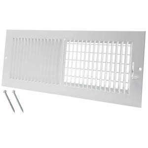 lot 20144 image: 16 x 6 Inch Duct Opening Air Vent Covers for Wall or Ceiling - High Airflow 2 Way Steel Ventilation - Adjustable WallCeiling Register, 17-34 Inch x 7-34 Inch Overall Dimensions (Slightly Bent)