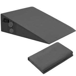lot 20181 image: INVGEEXI Dark Grey Bed Wedge Pillow Cover, 25 L x 25 W x 8 H