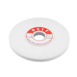 lot 20208 image: uxcell 7-Inch Bench Grinding Wheels White Aluminum Oxide WA 46 Grit for Surface Grinding