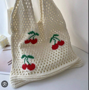 lot 8119 image: Cherry themed handbag