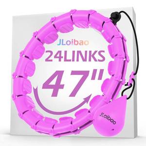 lot 1217 image: JLoibao Infinity Fitness Hoop, Weighted Hula Circle for Adults Weight Loss