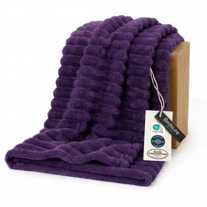 lot 1238 image: Bedsure Soft Purple Throw Blanket for Couch Decor Gifts 50inx60in