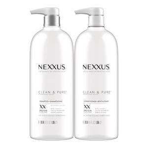 lot 1241 image: Nexxus Clean and Pure Clarifying Shampoo  Conditioner Set 33.8 oz 2 ct
