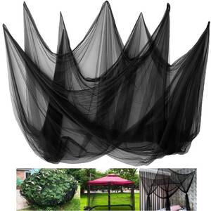 lot 1248 image: Mosquito Netting,10  50 Ft Mosquito Mesh Screen for Patio,Black