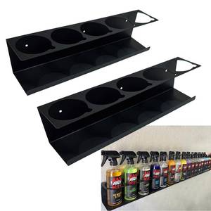 lot 1256 image: ANISUN Spray Can Holder Organizer Aerosol Can Rack Wall Mount Spray Paint Storage Fit For Garage And Workspace (Pack of 2)