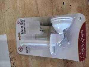 lot 2154 image: Safe-er Grip Multi-Purpose Toilet Paper Holder