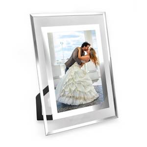 lot 2198 image: Komimaci 5x7 Picture Frames - Glass Photo Frame for TabletopDesktop Display, HorizontalVertical Orientation, Silver Finish