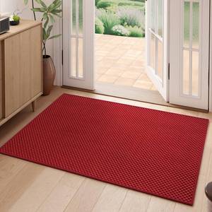lot 2204 image: YDKGL Indoor Front Door Mat Entryway Rug Non Slip Washable Red 2x3 ft