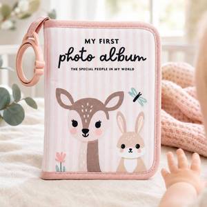 lot 2208 image: Beautiful Soft Baby Photo Album for Newborns - My First Family Photo Book