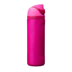 lot 2212 image: Owala FreeSip Stainless Steel Water Bottle 24 oz Read My Lips