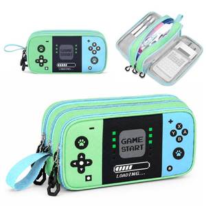 lot 2220 image: Pencil Case for Boys, Pencil Pouch with Zipper Compartments, Gamer Pen Bag