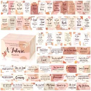 lot 2235 image: Estune 480 Pcs Bible Verse Cards With Full Scripture Bulk Mini Prayer Cards For Women And Men With Assorted Motivational Inspirational Quote Bulk For Friend Religious Christian Gift (Boho Style)