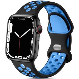 lot 4191 image: Lerobo Silicone Sport Band for Apple Watch Bands 4544424649mm Men Women