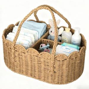 lot 5866 image: wwmayfeel Diaper Caddy Organizer with Removable Divider