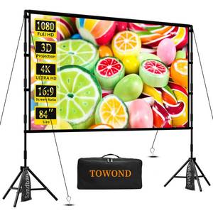 lot 5868 image: TOWOND 84 Inch Projector Screen with Tripod Stand