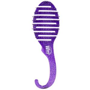 lot 6103 image: Wet Brush Shower Hair Brush Detangler Purple Glitter
