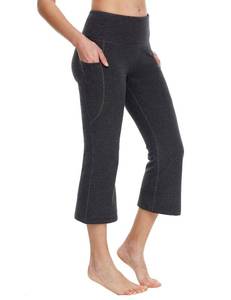 lot 6106 image: Baleaf Capri Yoga Pants Flare Charcoal XL