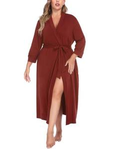 lot 6120 image: INVOLAND Womens Plus Size Kimono Bathrobe