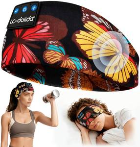 lot 6122 image: LC-dolida Bluetooth Sleep Headphones Headband 5.4