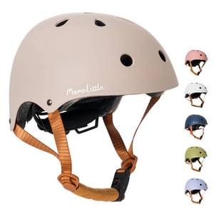 lot 7363 image: MomnLittle Kids Bike Helmet with Pinch-Free Magnetic Buckle, CPSC Certified Toddler Bicycle Helmet for Boys Girls, Adjustable Multi-Sport Helmet for Scooter Skateboard, Warm Grey, X-Small