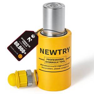 lot 7385 image: NEWTRY 10T Short Hydraulic Ram Jack, 2in Stroke Porta Power Ram Auto Retract