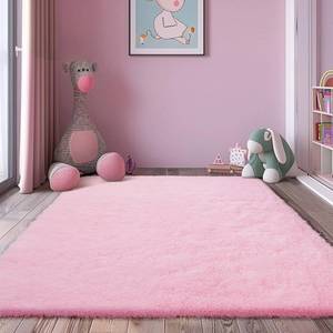 lot 7394 image: yulidayang 5x8 Shag Area Rug for Bedroom,Pink Fluffy Rugs for Living Room
