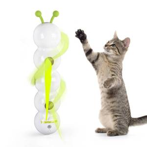 lot 7395 image: AFP Interactive Cat Toy, Automatic Furry Tail Teaser Toy with Motion Sensor, Electric Cat Toy, USB Rechargeable, Self Play Cat Feather Toy for Indoor Cats, Suction Cup for Stable Play, 1 Replacement