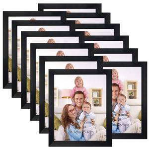 lot 7404 image: Giftgarden Black 8x10 Picture Frame Bulk, Multi 8 x 10 Photo Frames Set for Wall Hanging or Tabletop, 12 Pack